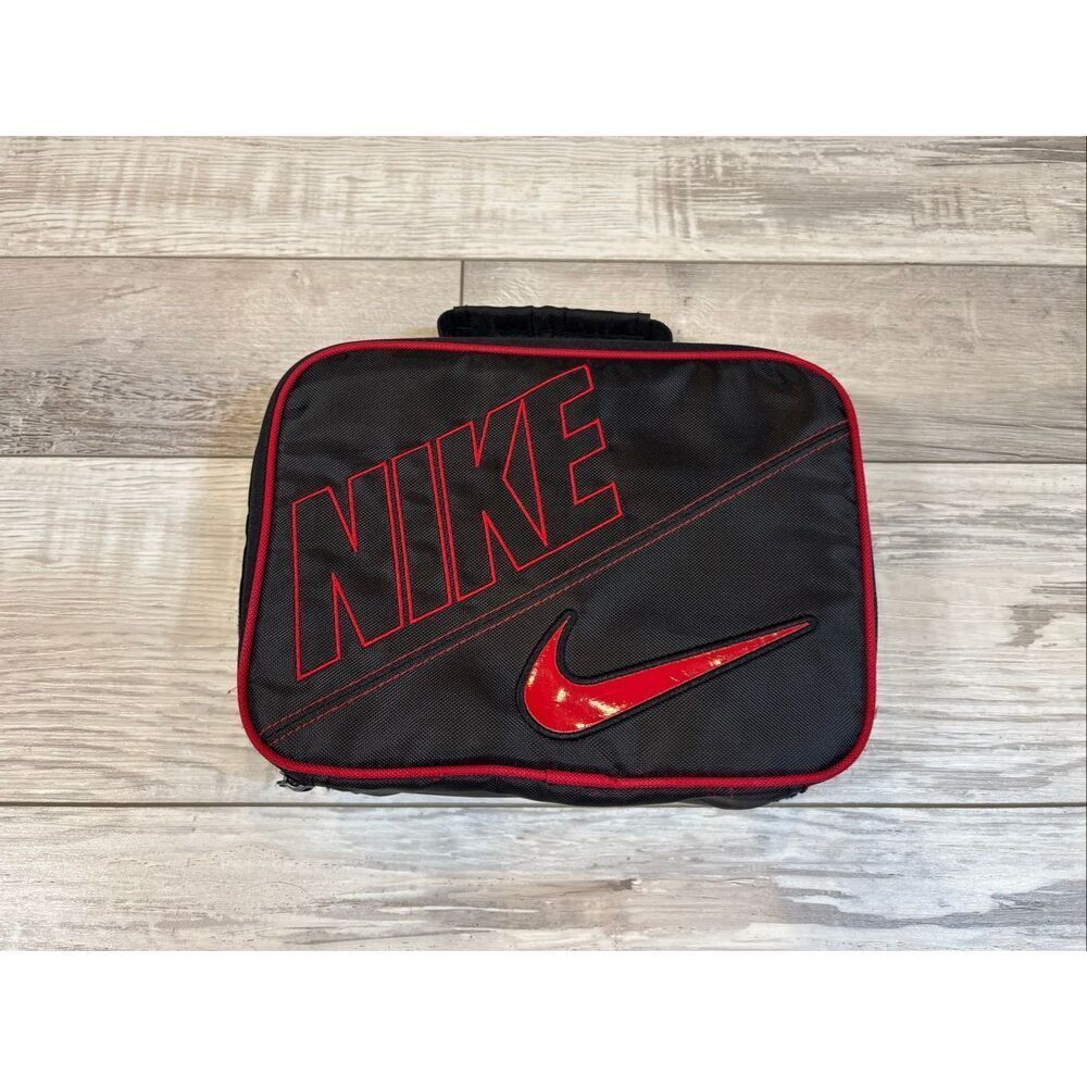 Nike black and red lunchbox